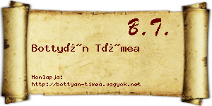 Bottyán Tímea névjegykártya